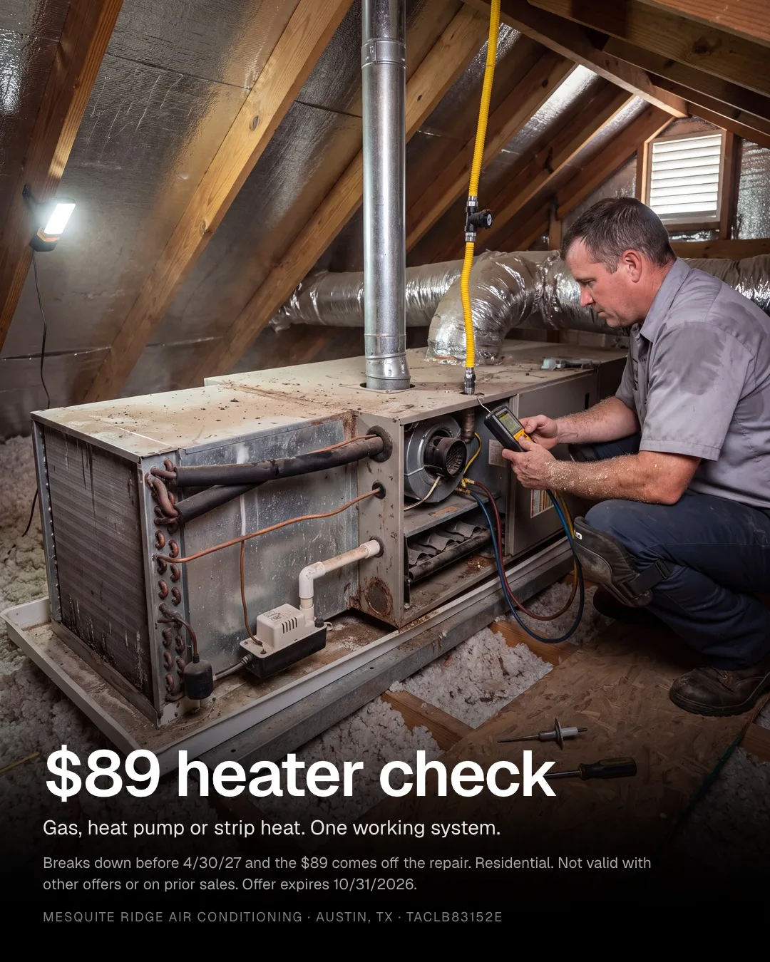 Mesquite Ridge Air Conditioning sample ad shown in full